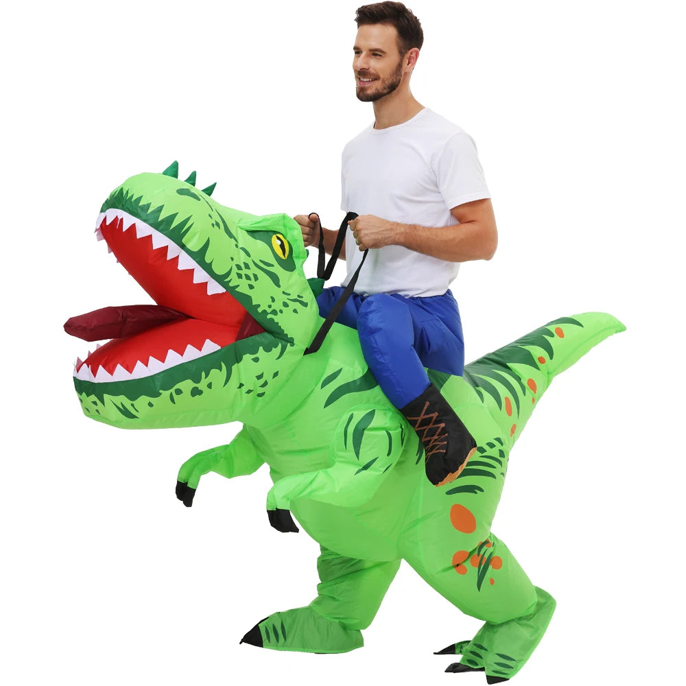 Roaring Anime Dinosaur Inflatable Costume Party Cosplay Halloween For Adult Kids