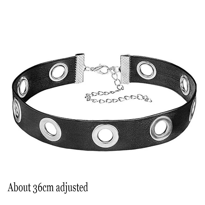 Midnight Rivet Choker Gothic Femme Jewelry