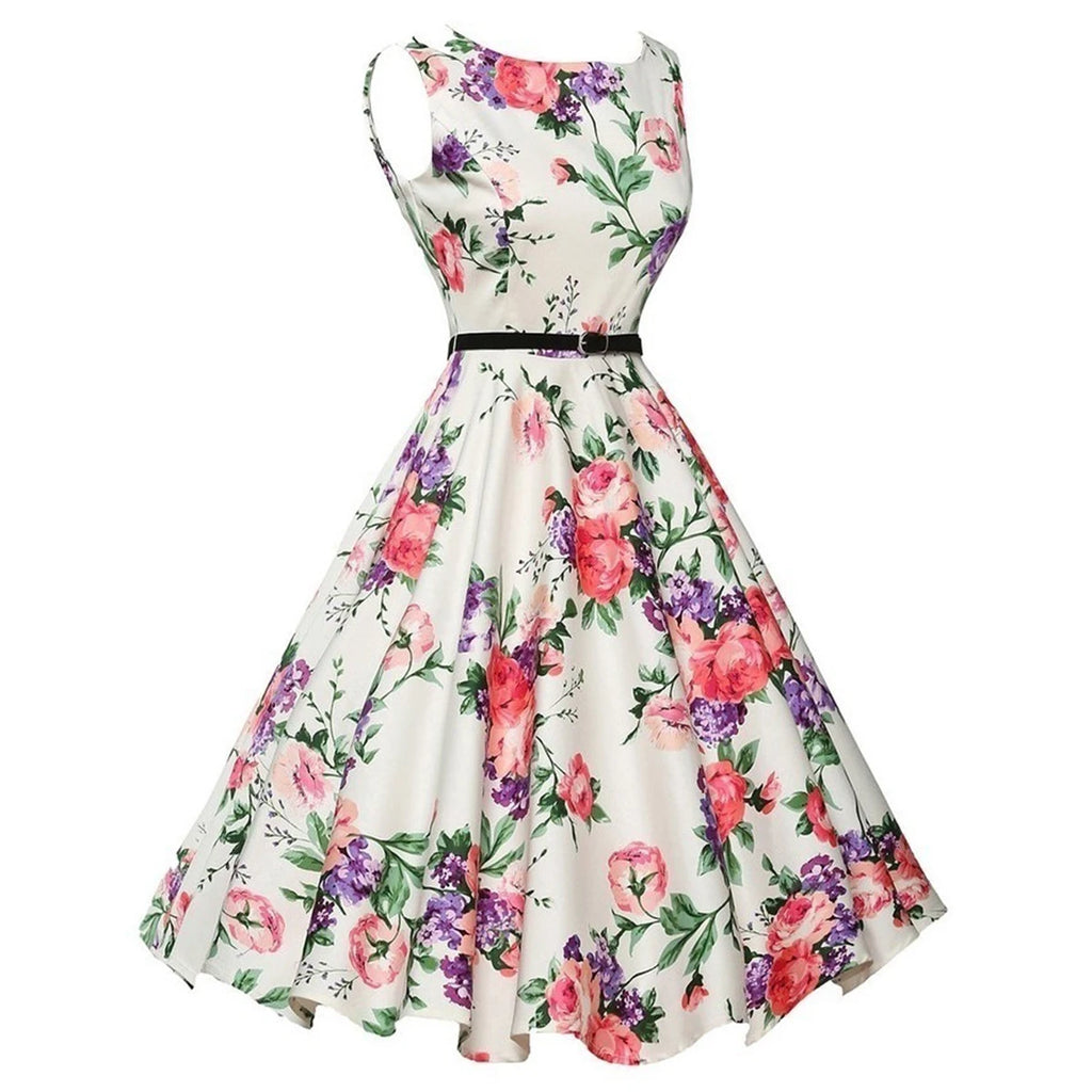 Midnight Garden Swing Dress