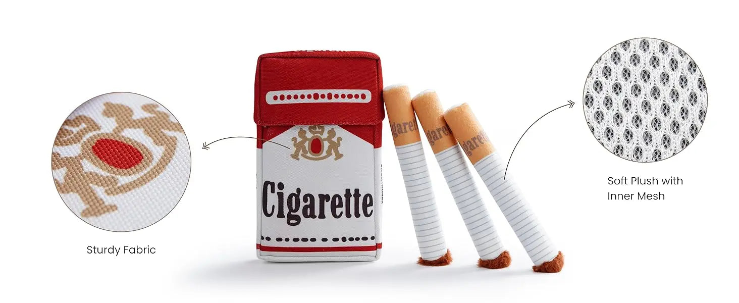 Plush Dog Toys Cigarette Interactive