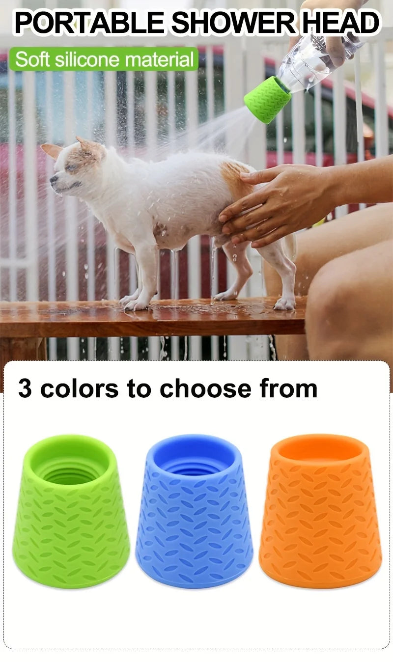 Innovative Silicone Pet Shower Head, Portable Pet Bathing Multifunctional Dog Wash Spray Nozzle, Pet Grooming &Cleaning Supplies