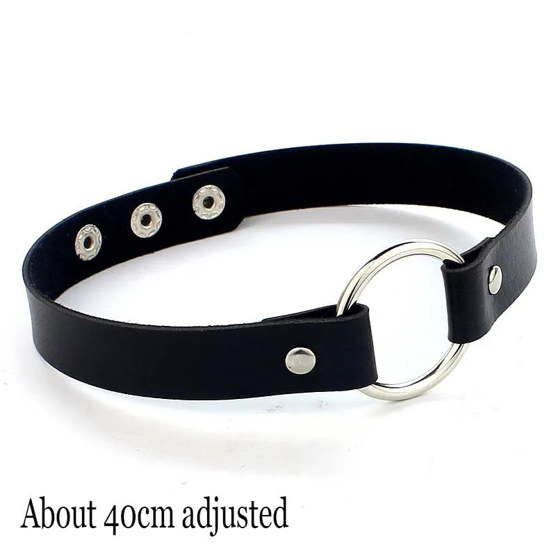 Midnight Rivet Choker Gothic Femme Jewelry