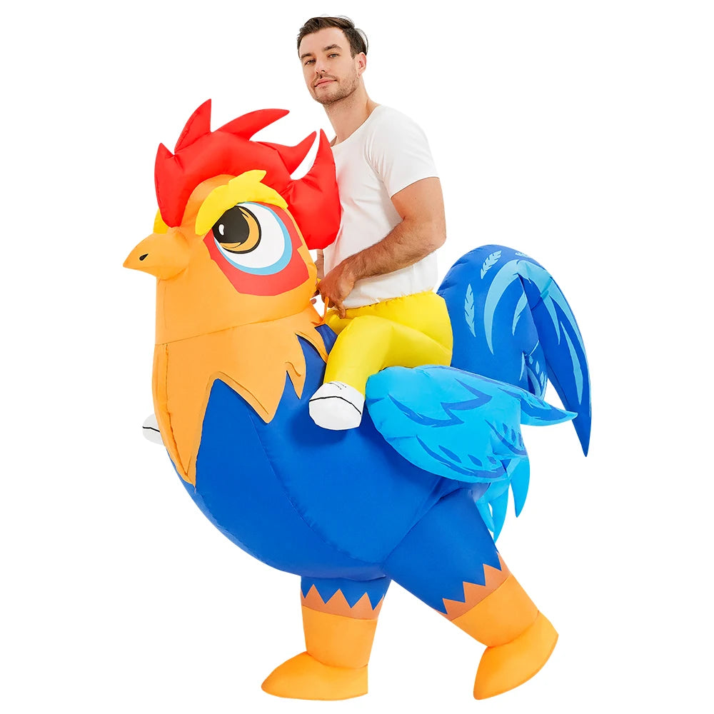 Roaring Anime Dinosaur Inflatable Costume Party Cosplay Halloween For Adult Kids