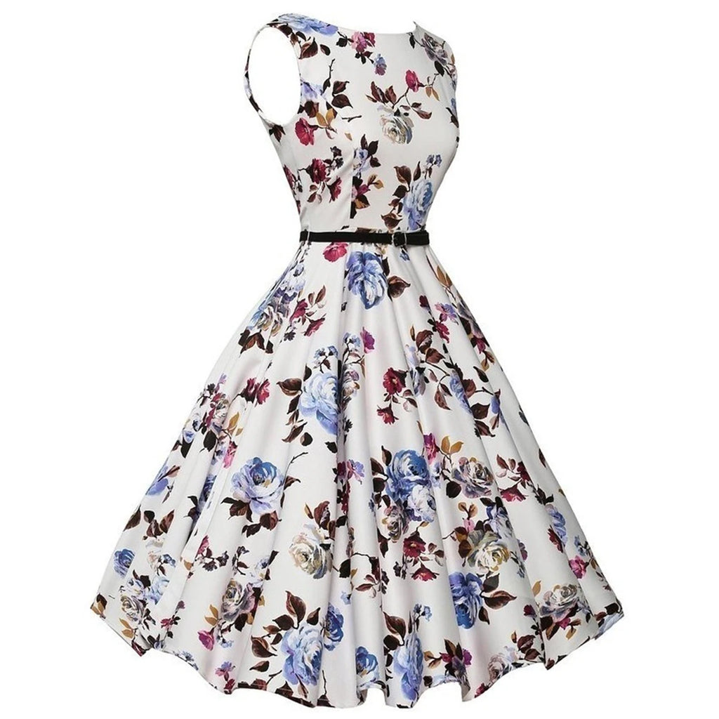 Midnight Garden Swing Dress