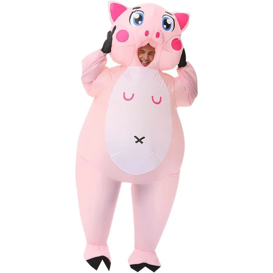 Adult Playful Pink Pig Costume