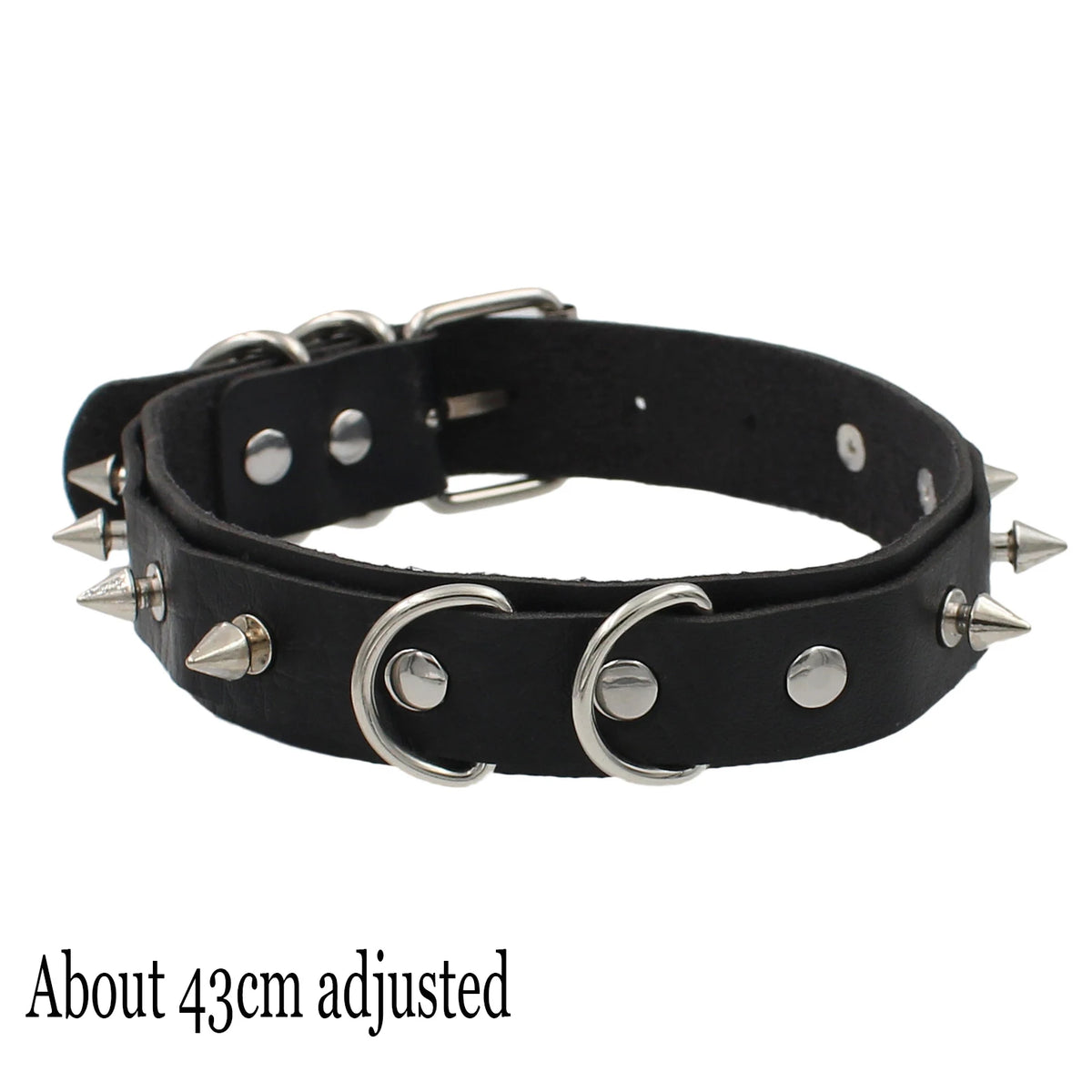Midnight Rivet Choker Gothic Femme Jewelry