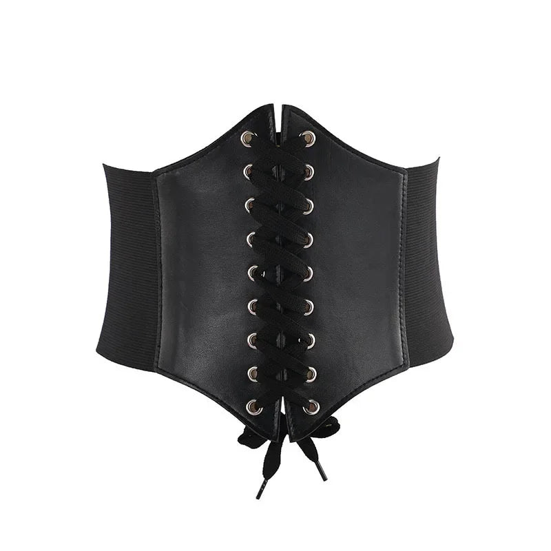 Gothic Faux Leather Waist Belt