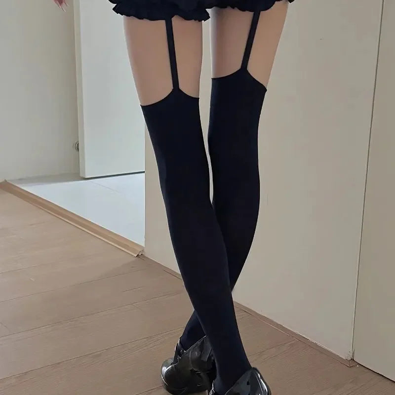 Gothic Cross Thigh Highs