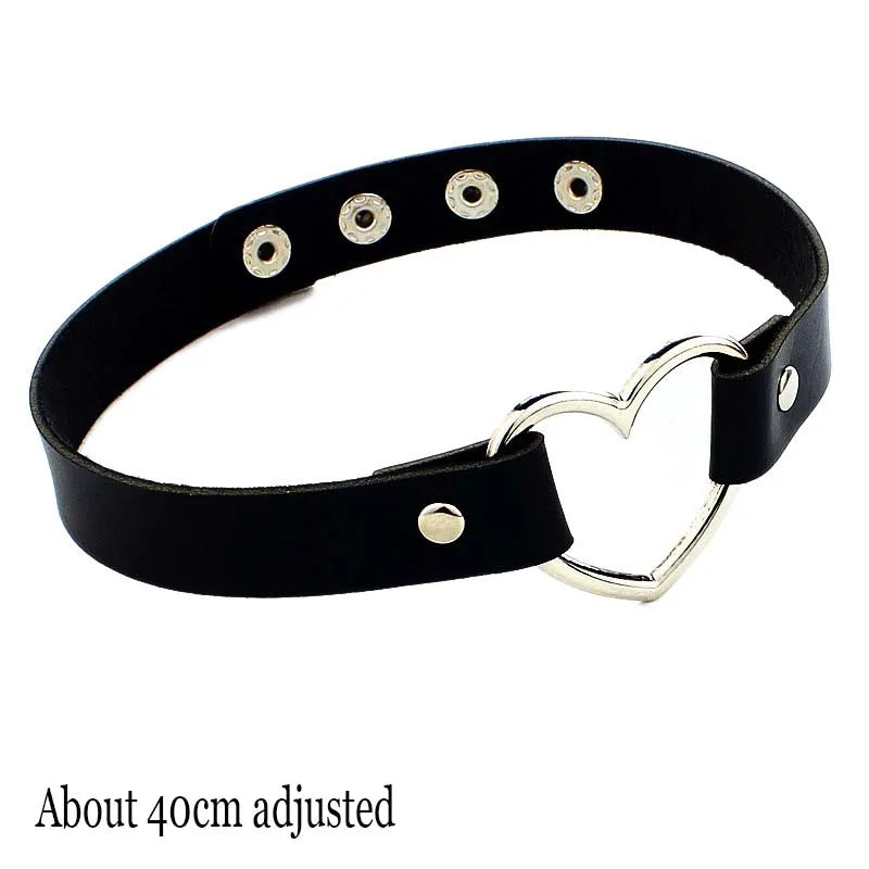 Midnight Rivet Choker Gothic Femme Jewelry