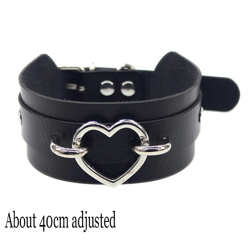 Midnight Rivet Choker Gothic Femme Jewelry