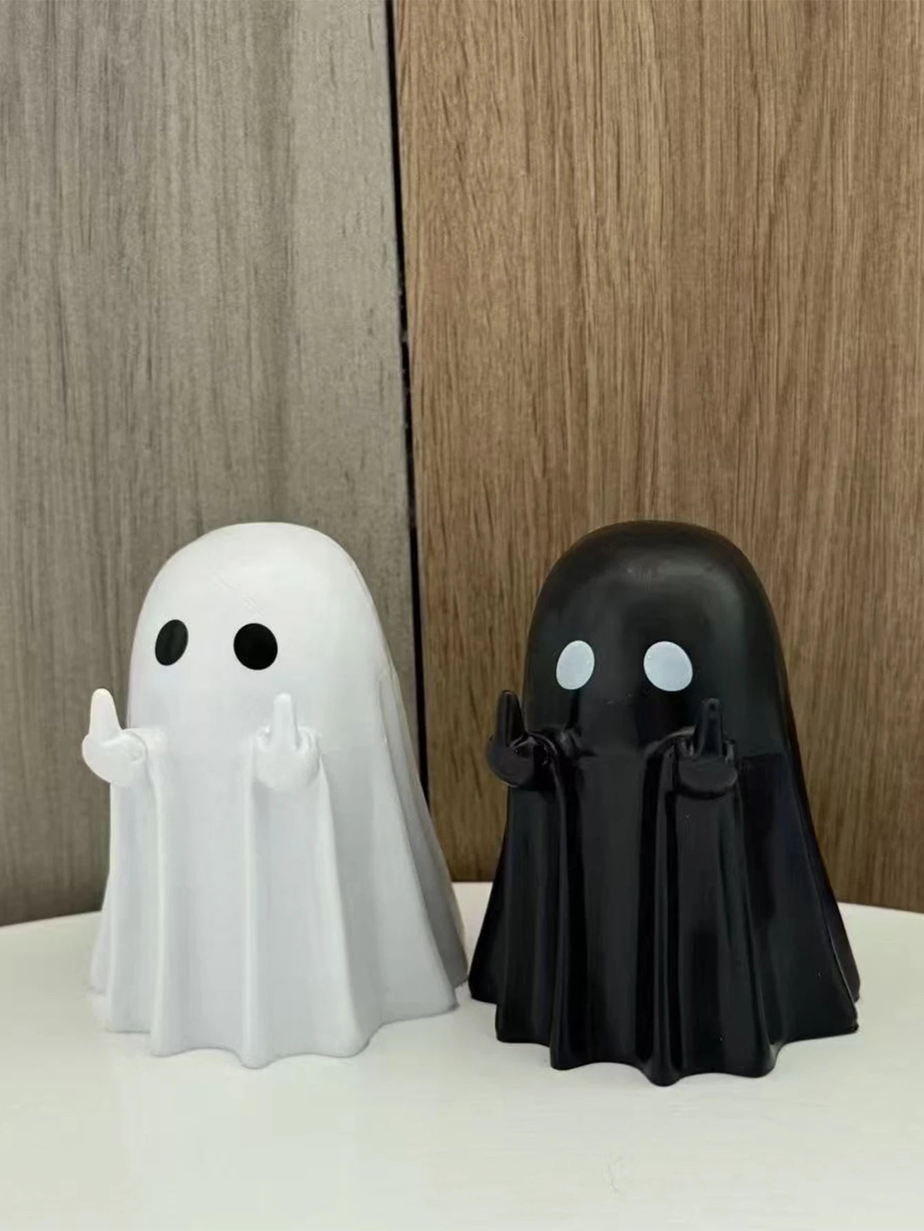 Middle Finger Ghost Statue Terrifying