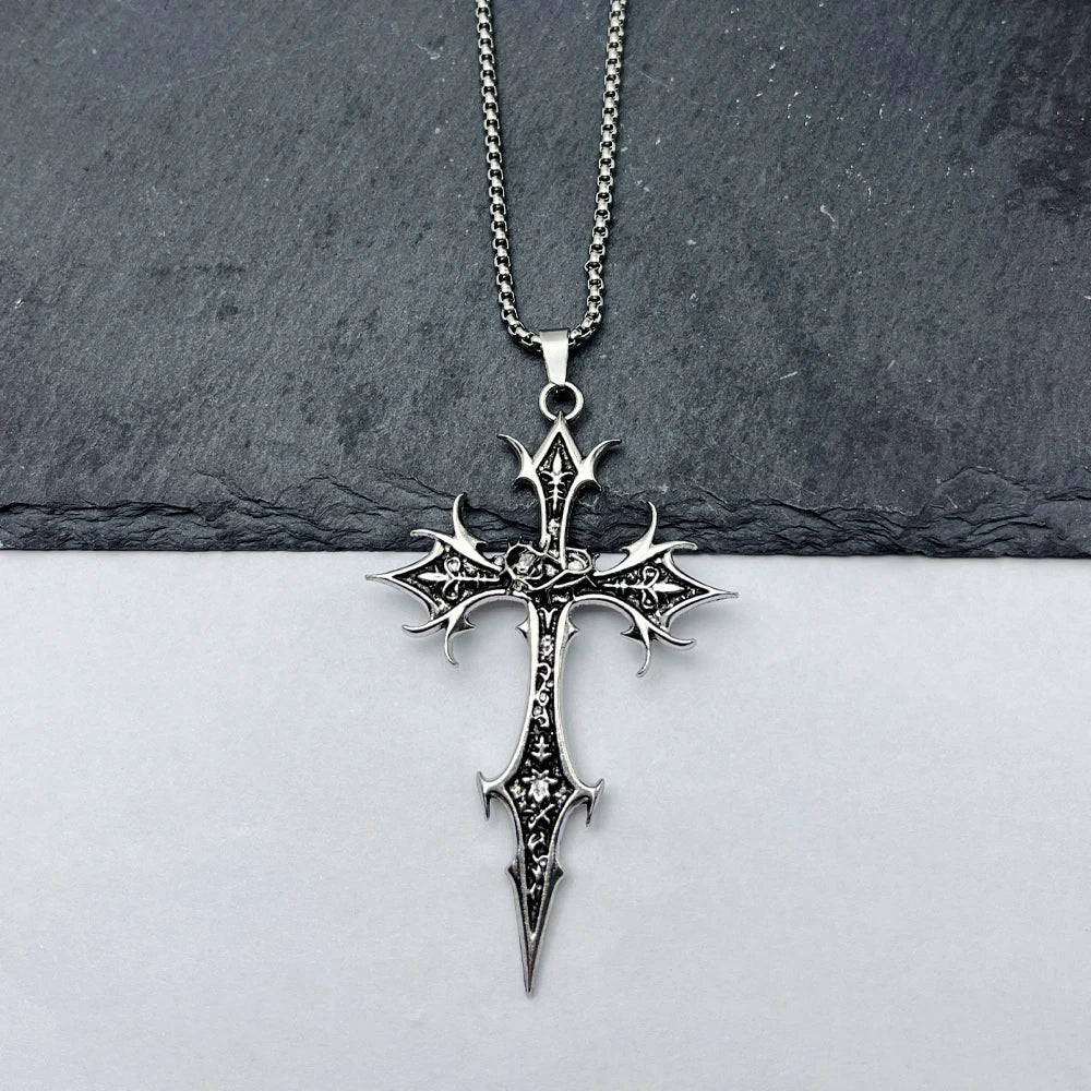 Shadow Cross Pendant Necklace