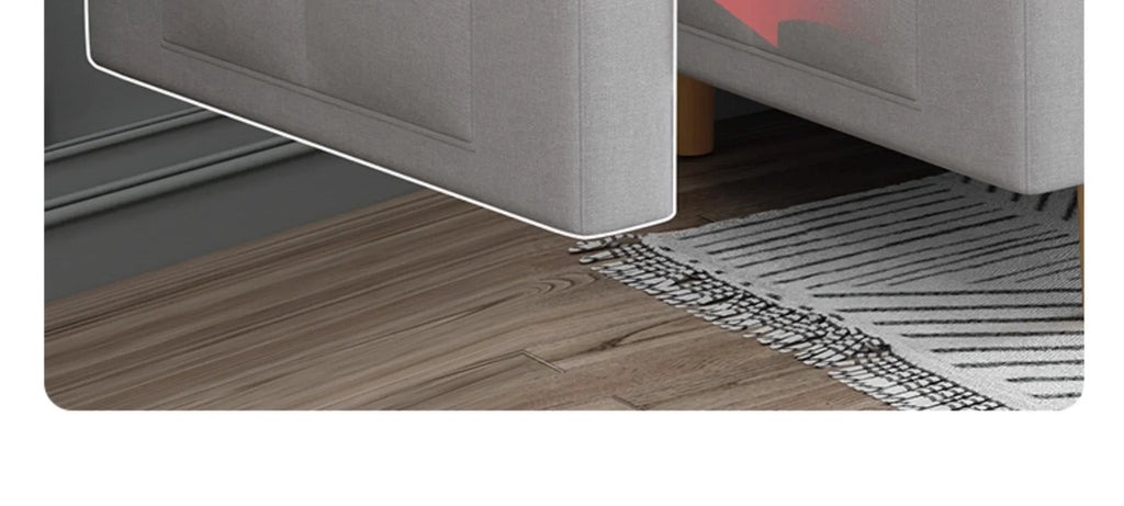 Small Unit Sofa Bed, Foldable Dual-purpose Double Bed, Home Office Nap, Three Person Sofa, Leisure Fabric, Lazy Sofa