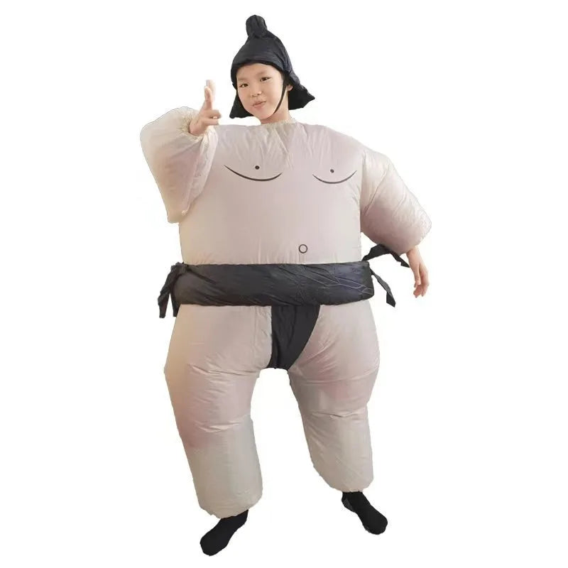 Adult Sumo Wrestler Costume Inflatable Suit Halloween For Men