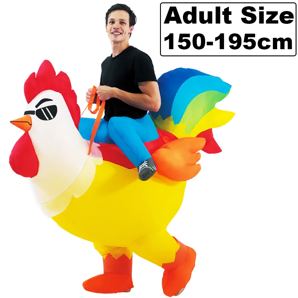 Roaring Anime Dinosaur Inflatable Costume Party Cosplay Halloween For Adult Kids