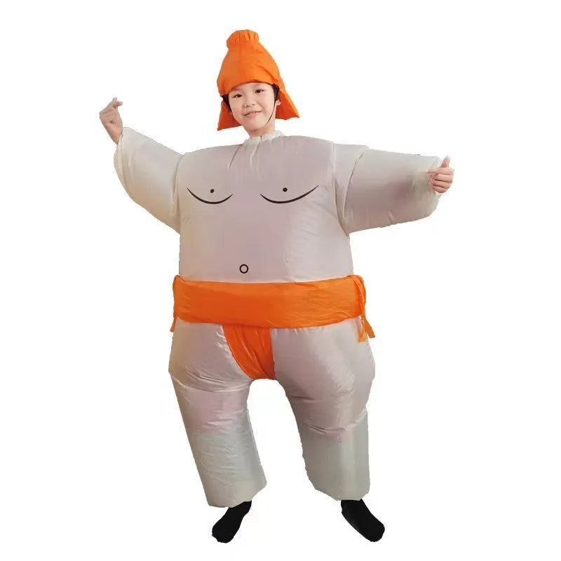 Adult Sumo Wrestler Costume Inflatable Suit Halloween For Men