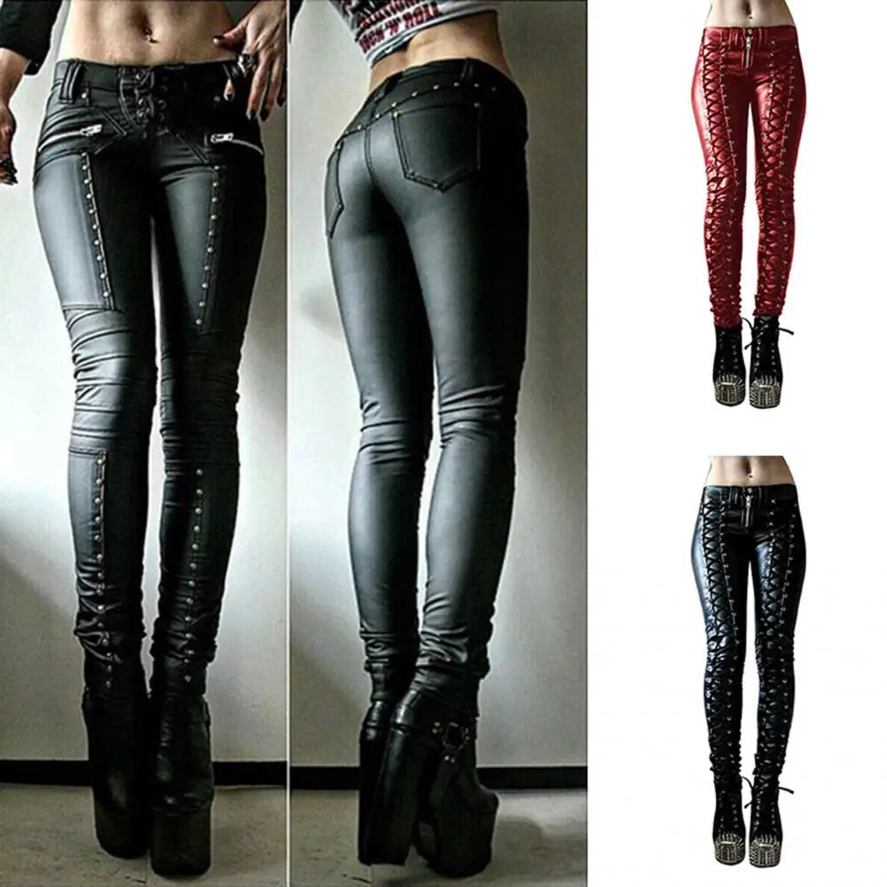 Medieval Faux Leather Cosplay Pants