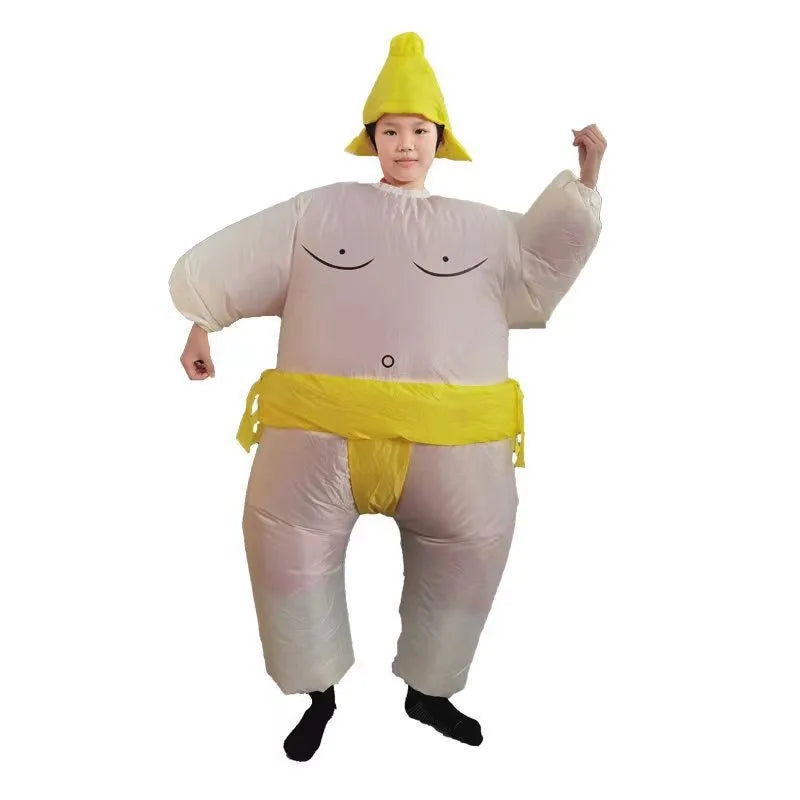 Adult Sumo Wrestler Costume Inflatable Suit Halloween For Men