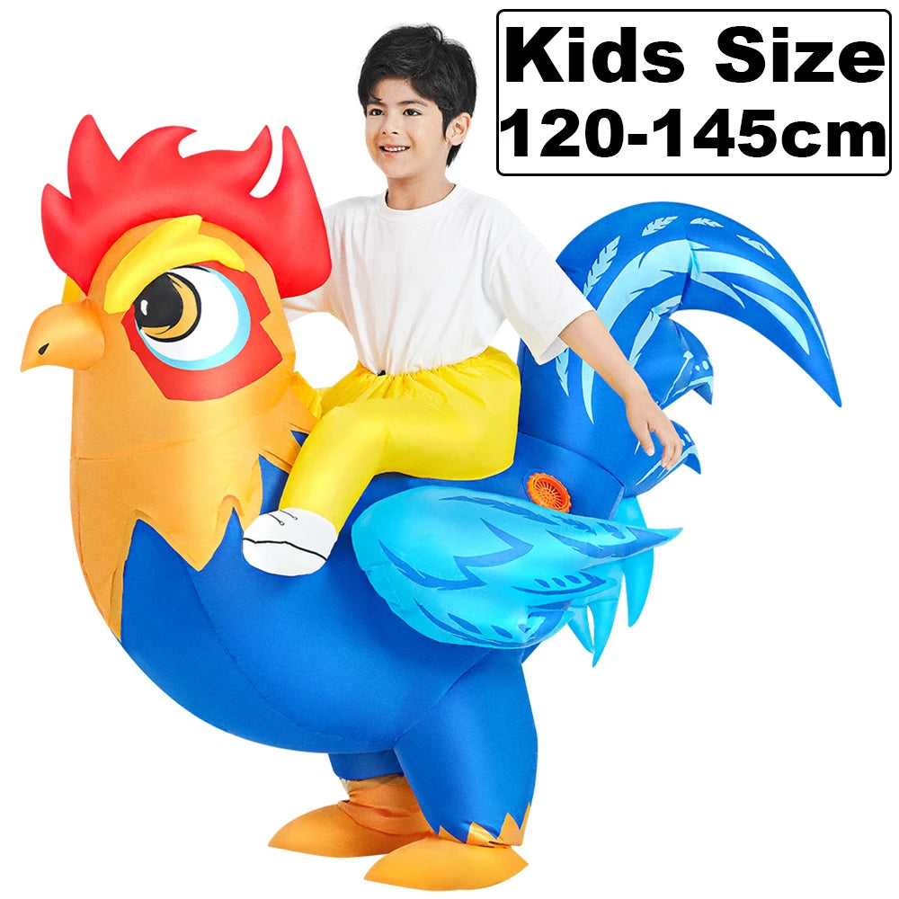 Roaring Anime Dinosaur Inflatable Costume Party Cosplay Halloween For Adult Kids