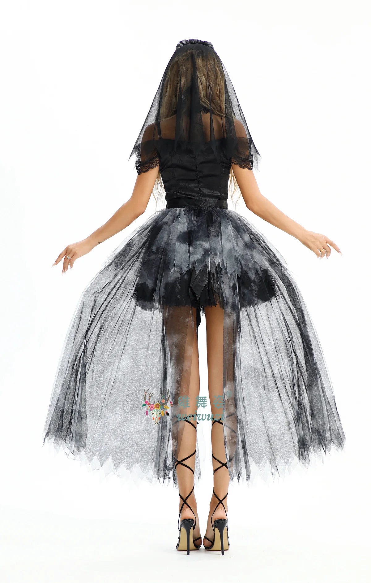 Scary Ghost Bride Dress Costume