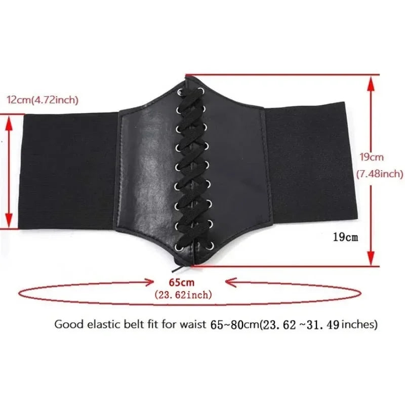 Gothic Faux Leather Waist Belt