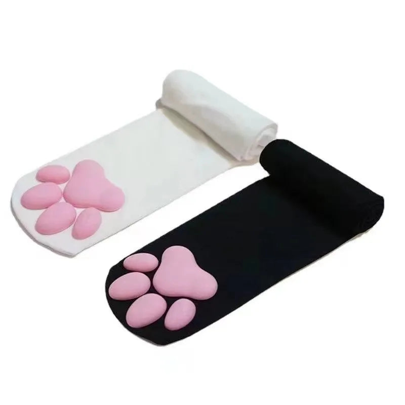 Gothic Cat Paw Thigh Highs