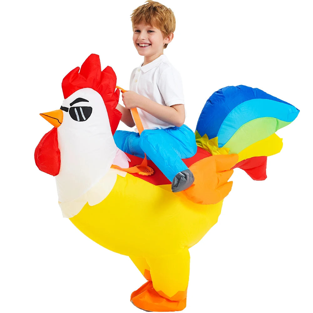 Roaring Anime Dinosaur Inflatable Costume Party Cosplay Halloween For Adult Kids