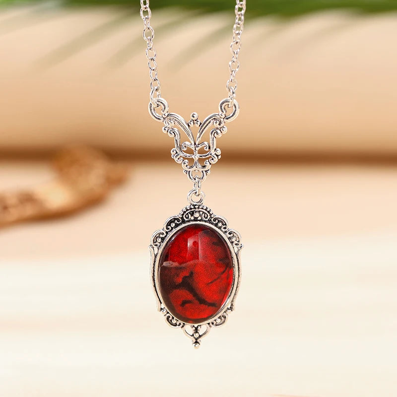 Gothic Vampire Cameo Pendant Choker Velvet Necklace for Women Fashion Pagan Witchcraft Jewelry Female Gifts Creative Punk Choker