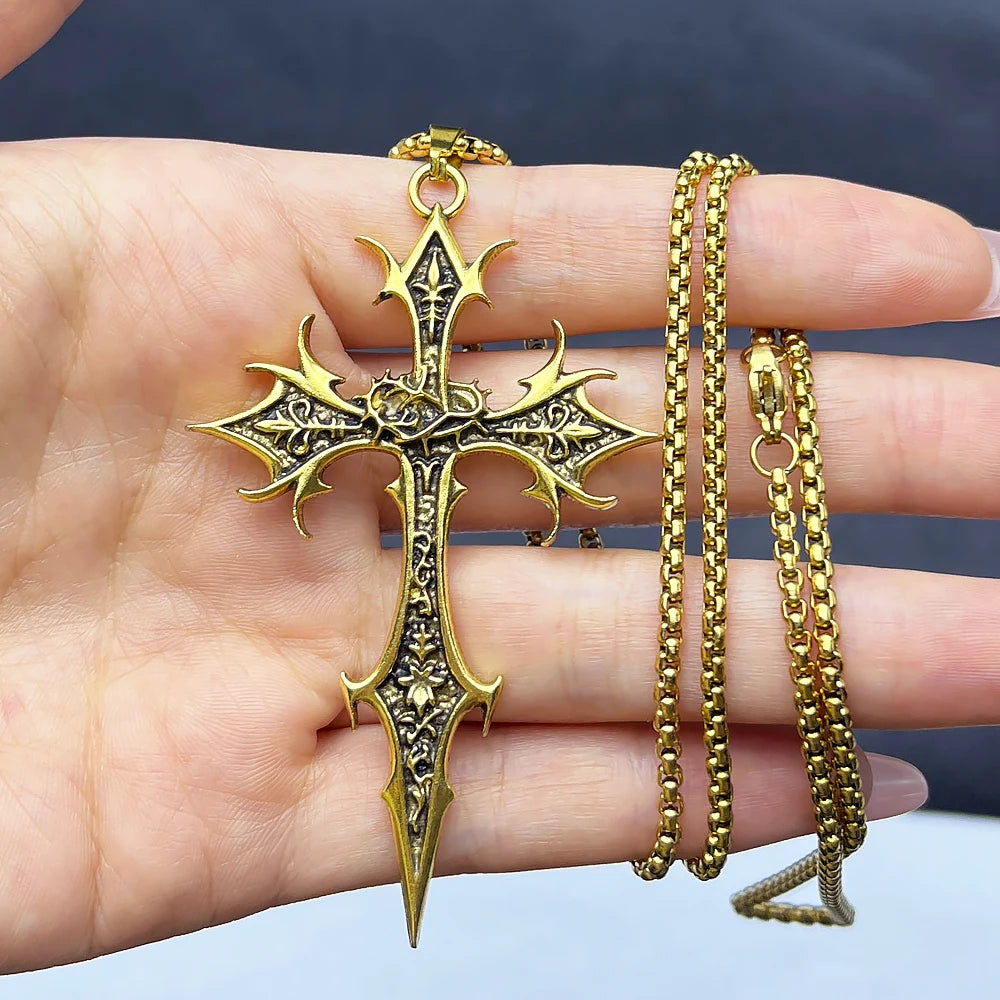 Shadow Cross Pendant Necklace