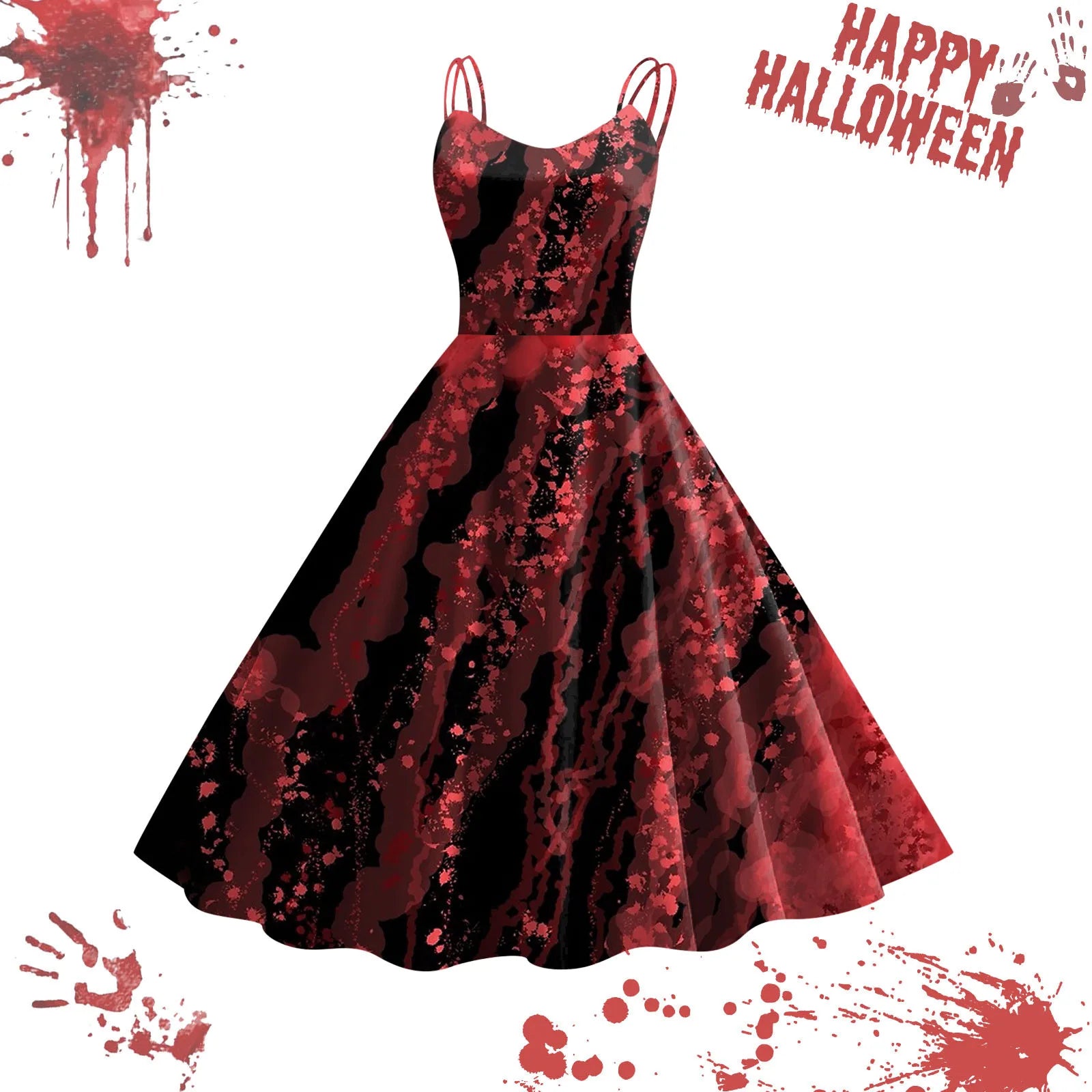 Bloodstained Masquerade A-Line Dres