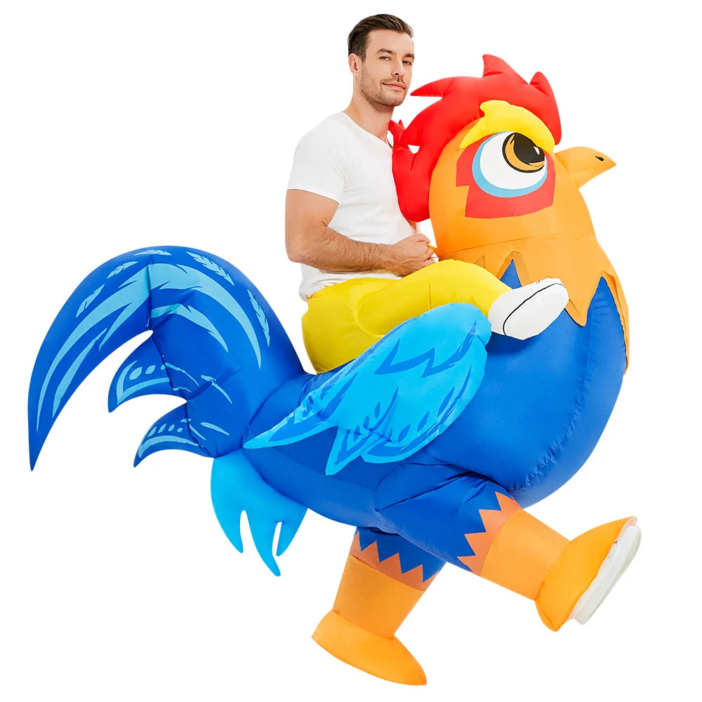 Roaring Anime Dinosaur Inflatable Costume Party Cosplay Halloween For Adult Kids