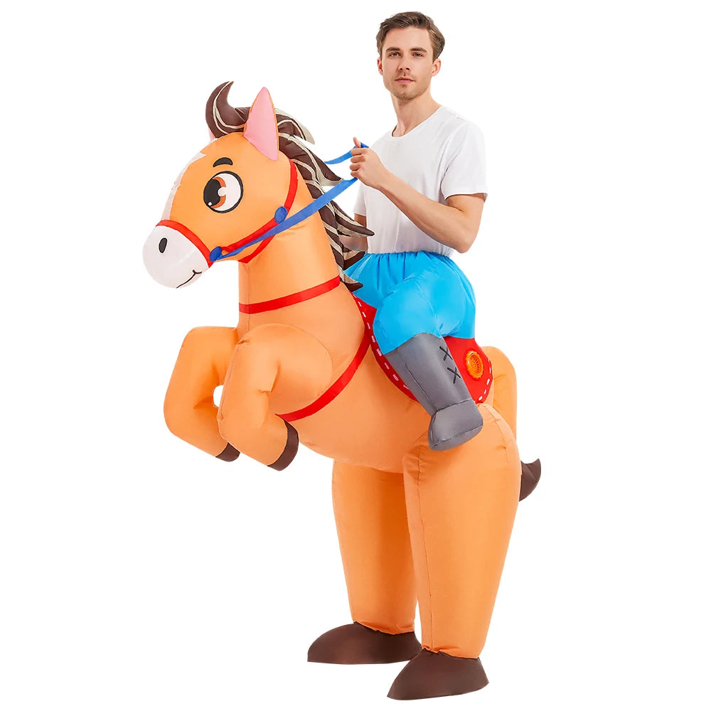 Roaring Anime Dinosaur Inflatable Costume Party Cosplay Halloween For Adult Kids