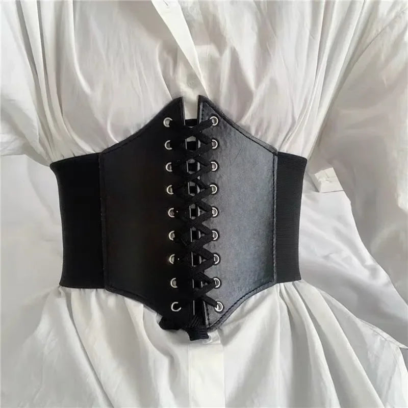 Gothic Faux Leather Waist Belt
