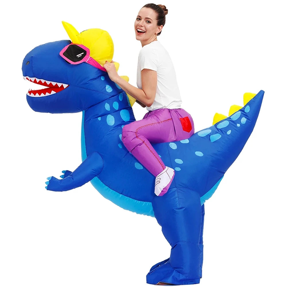 Roaring Anime Dinosaur Inflatable Costume Party Cosplay Halloween For Adult Kids
