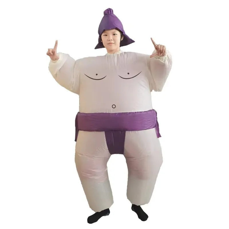 Adult Sumo Wrestler Costume Inflatable Suit Halloween For Men