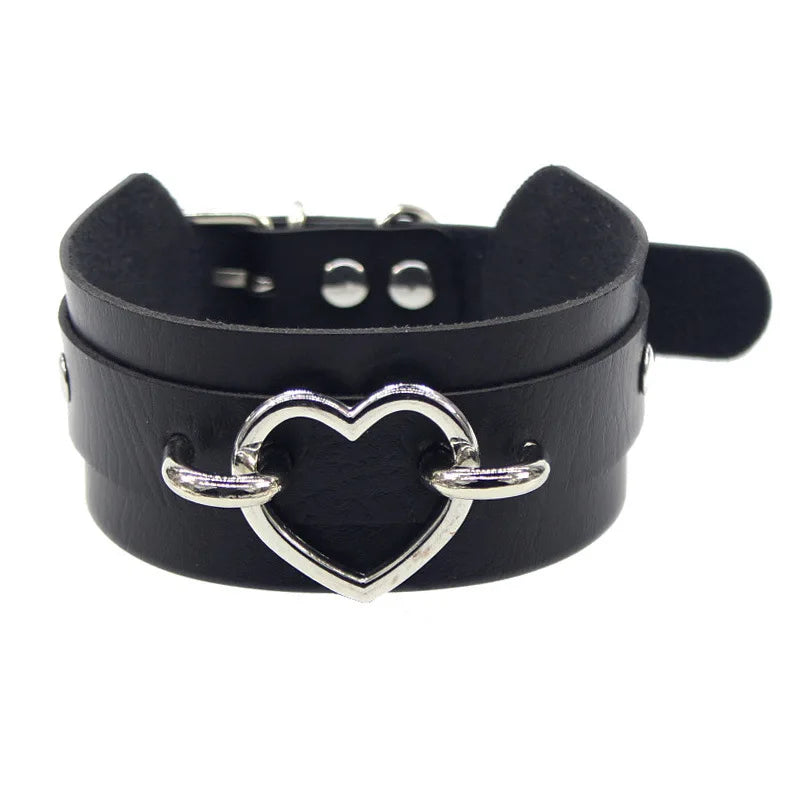 Midnight Rivet Choker Gothic Femme Jewelry