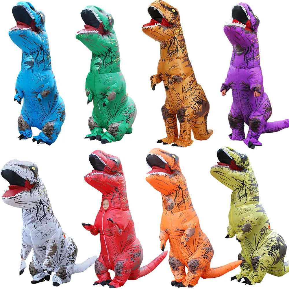 T-Rex Dinosaur Inflatable Costume Full Body Dinosaur for Adult Kids