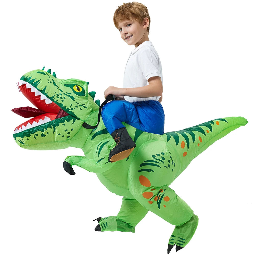 Roaring Anime Dinosaur Inflatable Costume Party Cosplay Halloween For Adult Kids