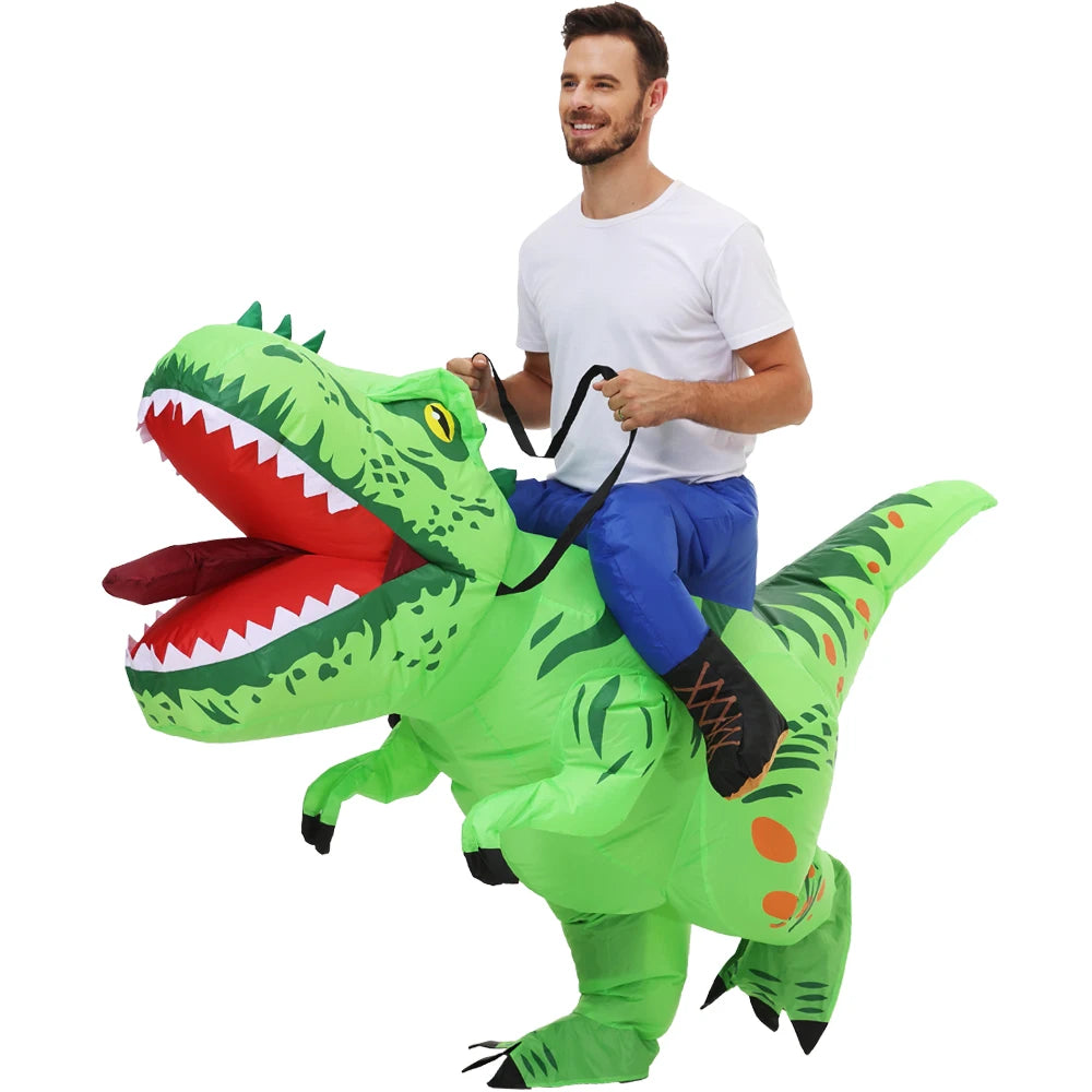 Roaring Anime Dinosaur Inflatable Costume Party Cosplay Halloween For Adult Kids