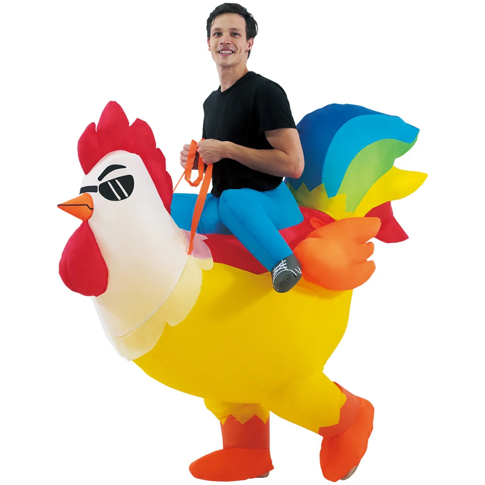 Roaring Anime Dinosaur Inflatable Costume Party Cosplay Halloween For Adult Kids